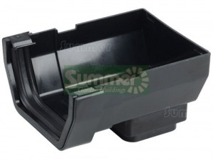 PVC gutters and downpipes