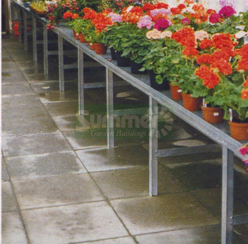 GREENHOUSES xx - Heavy duty aluminium 1 tier staging