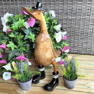 Decorative wooden ducks