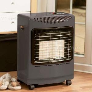 Portable indoor gas heaters