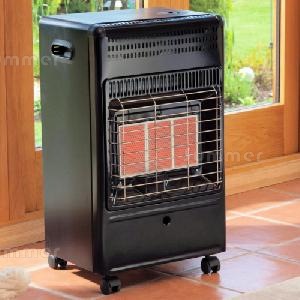Portable indoor gas heaters