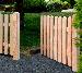 FENCING - Single and double gates, larch
