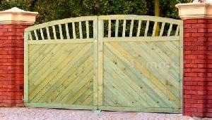 Single and double gates, pressure treated timber