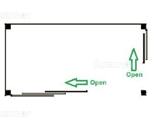 Design Options - glass panes opening direction