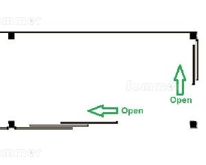 Design Options - glass panes opening direction
