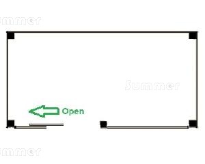 GAZEBOS xx - Design Options - glass panes opening direction