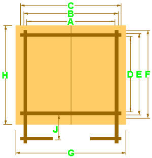 Plans with dimensions