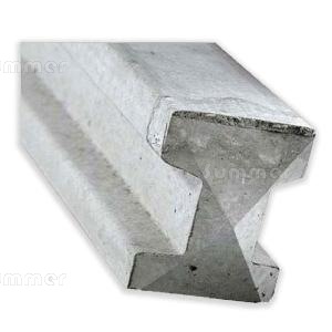 Fence posts, slotted concrete