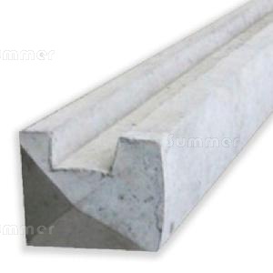 Fence posts, slotted concrete