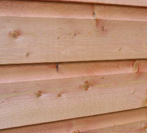 SHEDS xx - Close up view of cladding