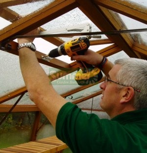 Wooden Greenhouse Installation