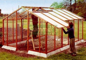 Wooden Greenhouse Installation