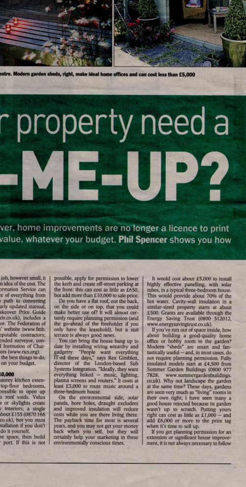 IN THE NEWS AGAIN . . . SUNDAY TIMES 18th May 2008 IN THE NEWS AGAIN . . . SUNDAY TIMES 18th May 2008