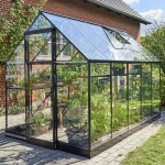 Aluminium Greenhouse 407 - Sliding Door, Toughened Glass Aluminium Greenhouse 407 - Sliding Door, Toughened Glass