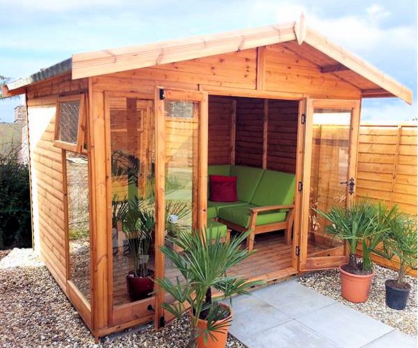 Apex Summerhouse 693 - Large Panes, Double Door Apex Summerhouse 693 - Large Panes, Double Door