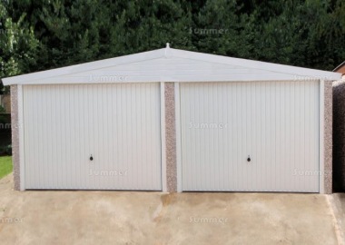 Spar Apex Double Concrete Garage 284 - PVCu Windows and Fascias