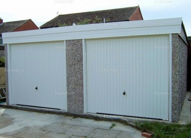 Spar Pent Double Concrete Garage 292 - PVCu Windows and Fascias