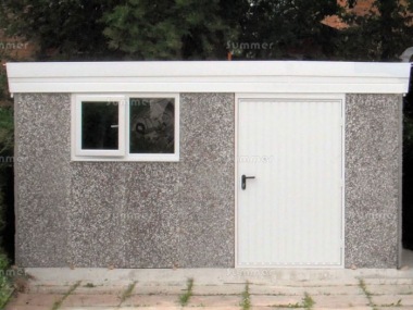 Spar Pent Concrete Shed 492 - PVCu Window and Fascias Spar Pent Concrete Shed 492 - PVCu Window and Fascias