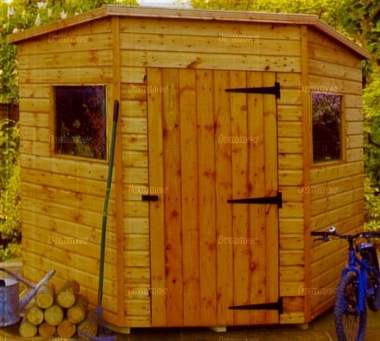 Shiplap Corner Shed 96 - T and G Floor and Roof