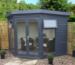 Corner Summerhouse 571 - Low Level Glazing, Double Glazed Corner Summerhouse 571 - Low Level Glazing, Double Glazed