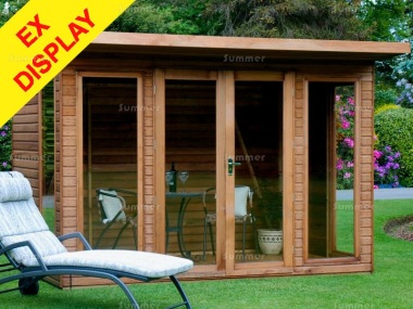 Pent Summerhouse 46 - Low Level Glazing, Ex Display, Collection Only