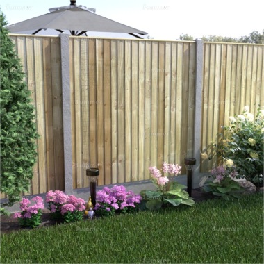 Fence Panel 803 - Feather Edge Closeboard, Pressure Treated