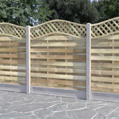 Fence Panel 811 - Arched Trellis Top, Pressure Treated