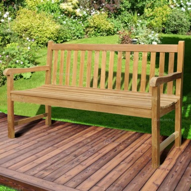 Teak Garden Bench 162 - Traditional Design
