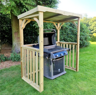 Pressure Treated Barbecue Shelter 929 - Pent Roof