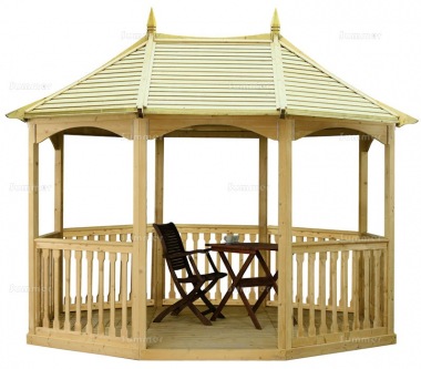 Wooden Gazebo 19 - Octagonal, Pressure Treated, Slatted Roof Wooden Gazebo 19 - Octagonal, Pressure Treated, Slatted Roof