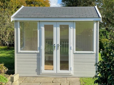 Apex Garden Office 434 - Painted, Double Glazed PVCu, Fitted Free Apex Garden Office 434 - Painted, Double Glazed PVCu, Fitted Free