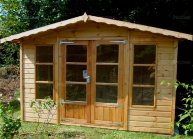 Apex Summerhouse 151 - Low Level Glazing, Double Door, Fitted Free