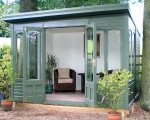 Pent Summerhouse 518 - Double Doors, Toughened Glass Pent Summerhouse 518 - Double Doors, Toughened Glass