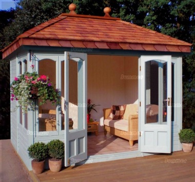 Hipped Summerhouse 608 - Large Panes