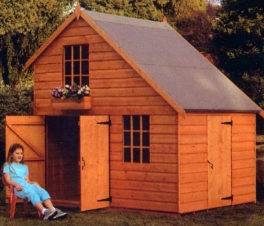 Two Storey Playhouse 181 - With Garage