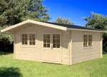 Apex 70mm Log Cabin 450 - Bespoke, Double Glazed