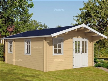 Three Room Apex Log Cabin 492 - Double Glazed Three Room Apex Log Cabin 492 - Double Glazed