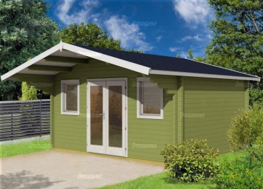 Apex 70mm Log Cabin 495 - Bespoke, Double Glazed Apex 70mm Log Cabin 495 - Bespoke, Double Glazed