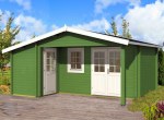 Two Room Apex Log Cabin 553 - Double Glazed Two Room Apex Log Cabin 553 - Double Glazed