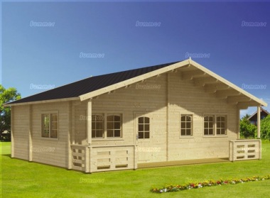 Four Room Apex Log Cabin 817 - Double Glazed Four Room Apex Log Cabin 817 - Double Glazed