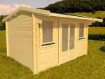 Side Door Apex Log Cabin 565 - Double Glazed Side Door Apex Log Cabin 565 - Double Glazed