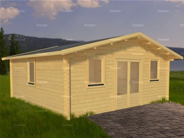 Apex Double Door Log Cabin 571 - Double Glazed