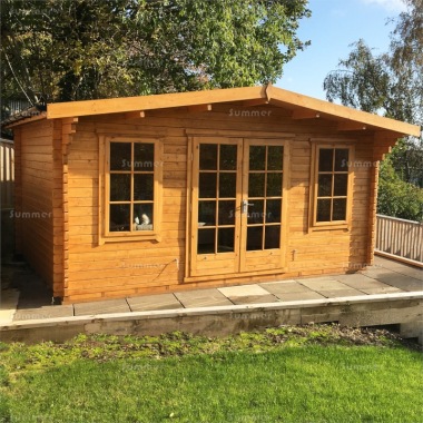 Georgian Apex Double Door Log Cabin 133 - FSC® Certified