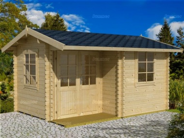Side Door Apex 45mm Log Cabin 278 - Integral Porch Side Door Apex 45mm Log Cabin 278 - Integral Porch