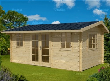 Side Door Apex Log Cabin 282 - Double Glazed Side Door Apex Log Cabin 282 - Double Glazed