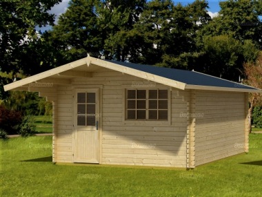 Apex Log Cabin 69 - Large Front Overhang Apex Log Cabin 69 - Large Front Overhang