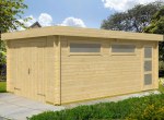Wooden Log Garage 401 - Personnel Door, FSCĀ® Certified Wooden Log Garage 401 - Personnel Door, FSCĀ® Certified