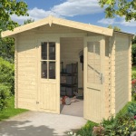 28mm Log Cabin Shed 633 - Double Door, PEFC Certified 28mm Log Cabin Shed 633 - Double Door, PEFC Certified