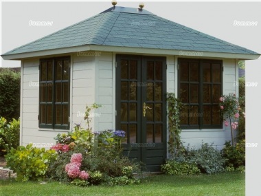 Hipped Roof Double Glazed Log Cabin 305 - Bespoke