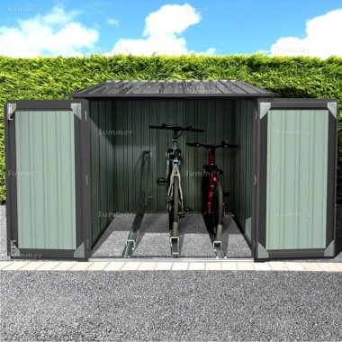 Metal Bike Store 426 - Galvanized Steel, 3 Bike Racks Metal Bike Store 426 - Galvanized Steel, 3 Bike Racks